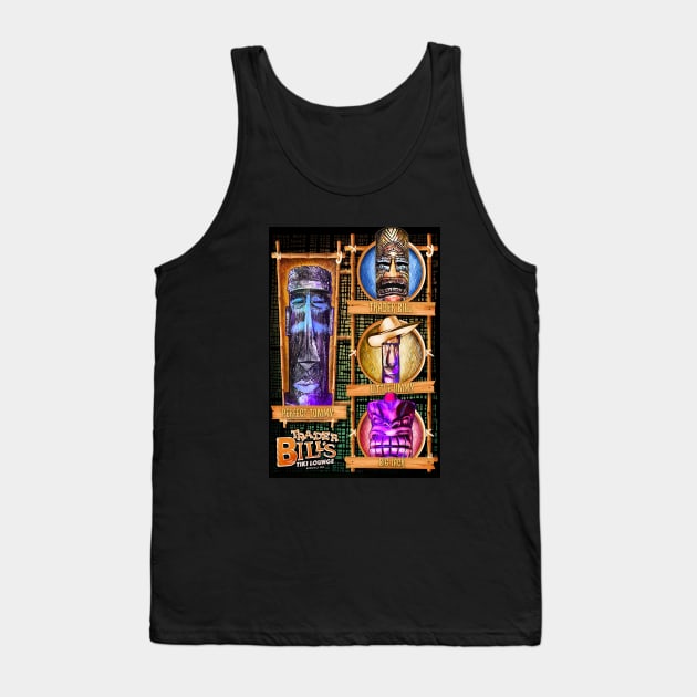 The Tikis of TRADER BILL'S Tank Top by StudioSiskart 